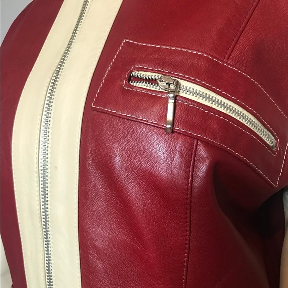 Amazing 50s Vibe Retro Leather Jacket - Picture 7 of 12